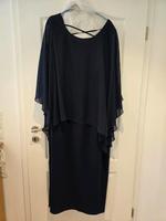 Abendkleid mit Chiffon Überwurf, Gr. 58, Curvy  Mode, dunkelblau Schleswig-Holstein - Stangheck Vorschau