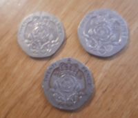 3x Twenty Pence Elizabeth II DG REG F D Großbritannien Umlauf Rheinland-Pfalz - Hatzenbühl Vorschau