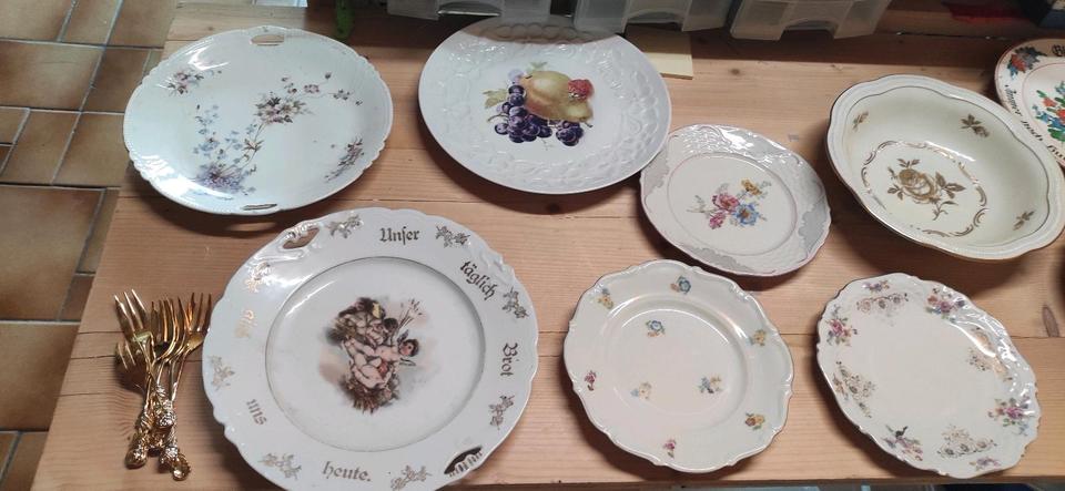 Porzellan alt Einzelteile Vintage Service  Schüssel Teller in Neunkirchen