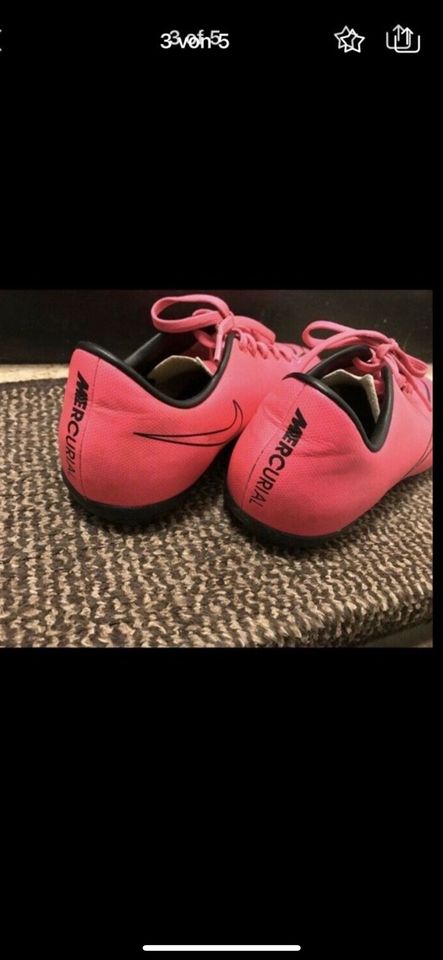 Nike Mercurial Fussball Schuhe in pink Größe 38 in Mühlacker