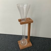 Bierglas aus USA mit Holzständer Half yard ale glass Münster (Westfalen) - Centrum Vorschau