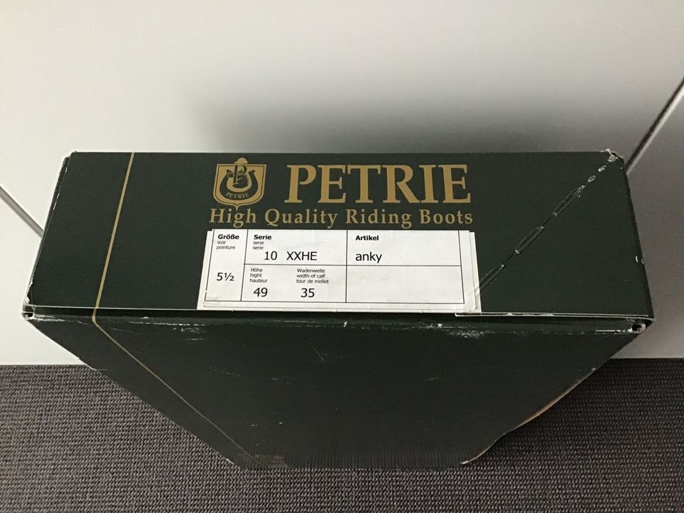 original PETRIE Reitstiefel, sehr guter Zustand, Größe 5 1/2 in Buchloe