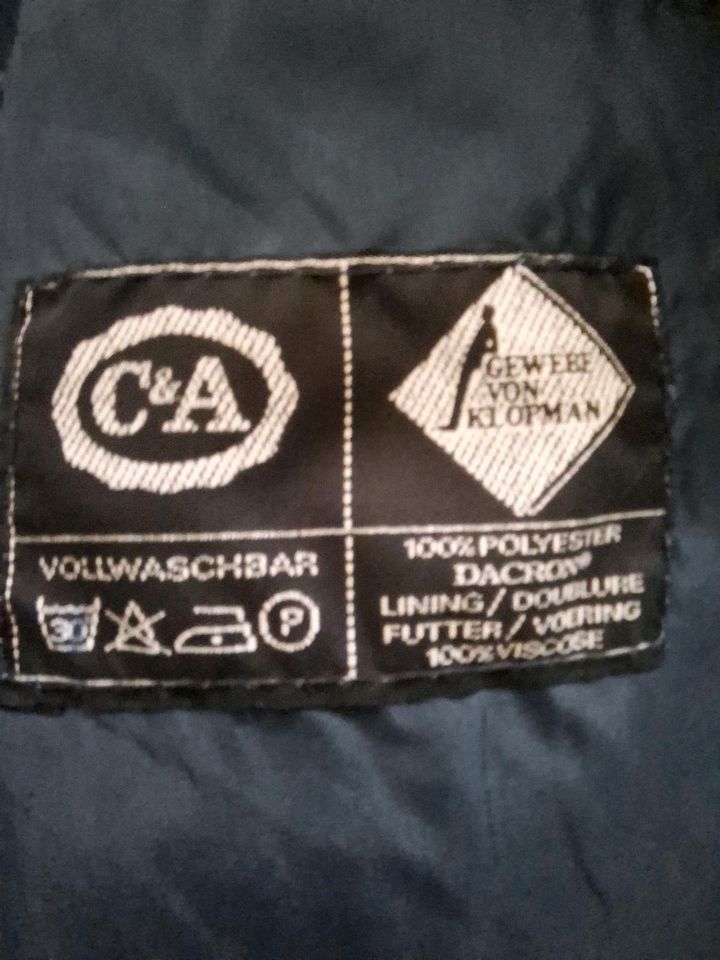 Jacke 60er 70er Jahre von C&A, Gr. 50 Gewebe von Klopman vintage in Pfaffenhausen