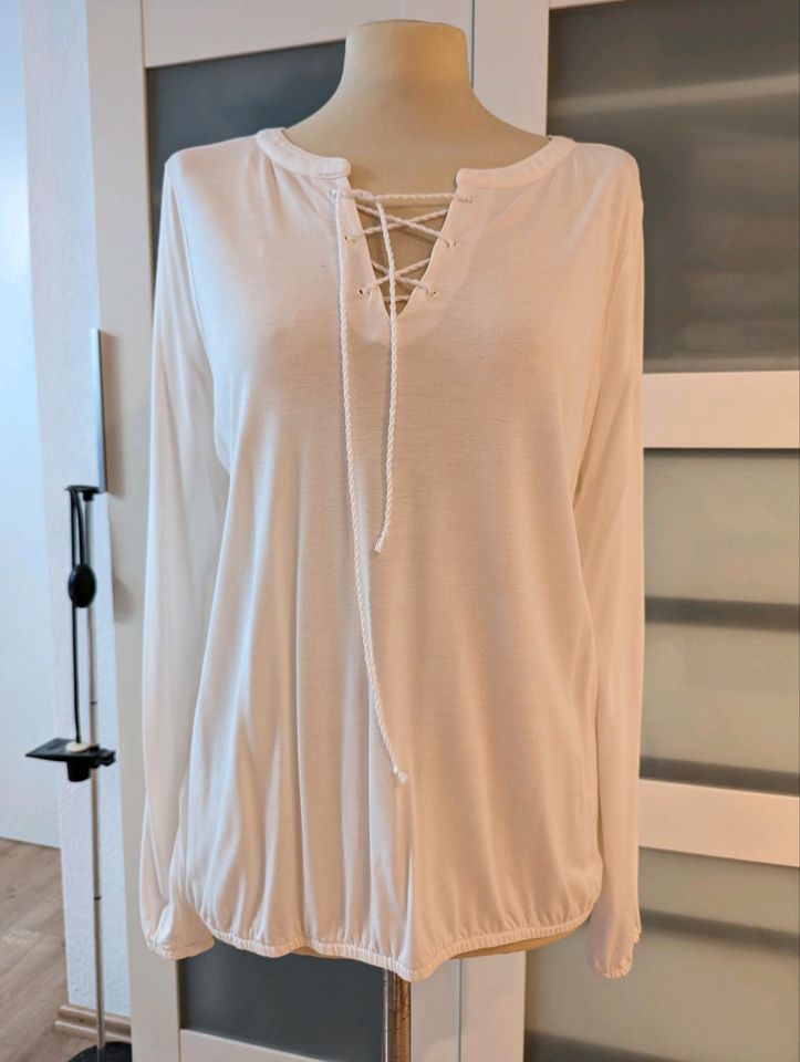 Esprit Jerseybluse Creme Größe XL in Paderborn