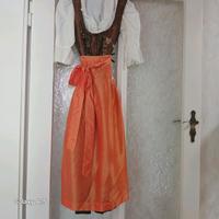 Dirndl 36,schwarz-orange.cremefarbige seidenbluse 36. Bayern - Saal Vorschau