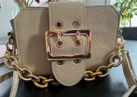 Leder Tasche mit Kette beige Gold Sommer Impressionen Bayern - Rosenheim Vorschau