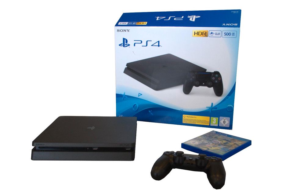 Sony PS4 Slim 500GB OVP + Controller und FIFA 17 in Siegburg