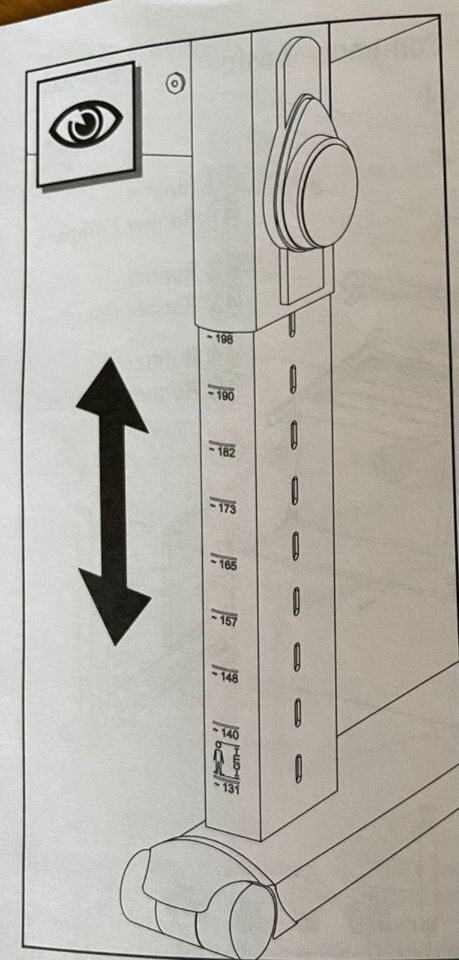 Moll Schreibtisch höhenverstellbar mit Rollcontainer in Losheim am See