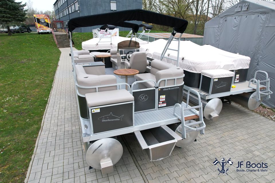 SOMMER SPECIAL, Angebot Pontonboot Boot Motorboot TOP! CE! Sharkponton Pontoon Boot Pontoonboot in Hartha