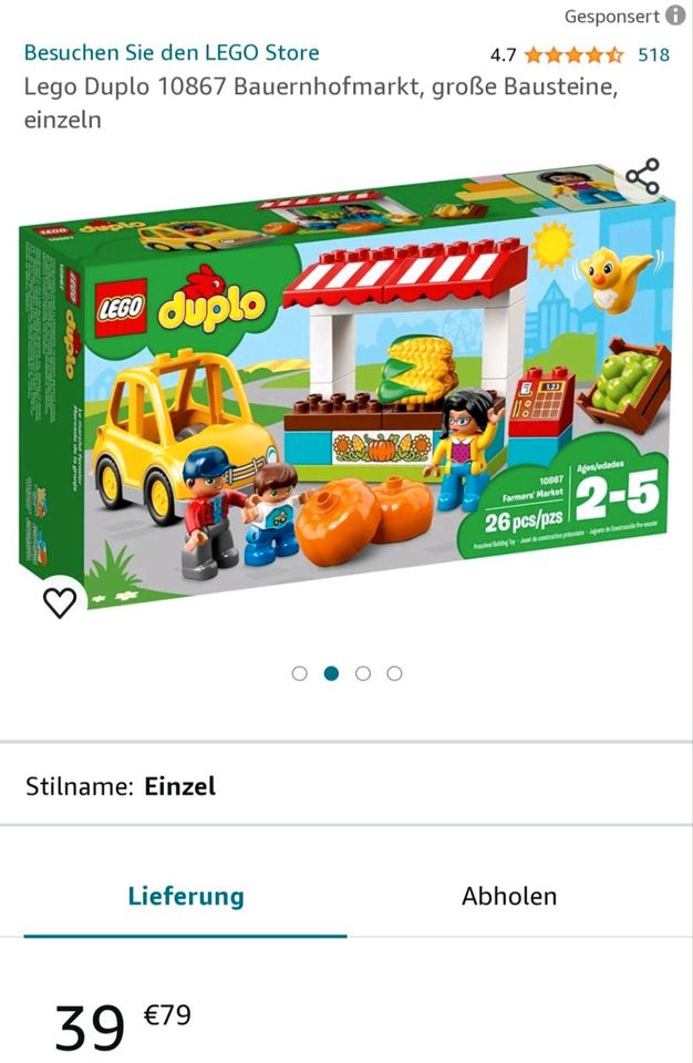 Lego Duplo Town Bauernmarkt 10867 in Leipzig