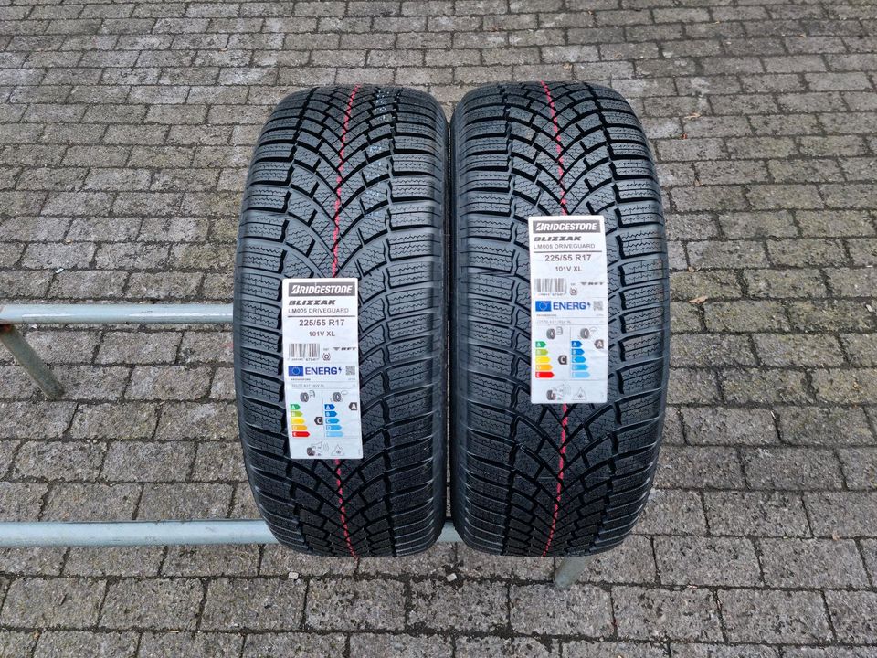 2x Neu Winterreifen 225/55/17/101V Runflat Bridgestone Dot 2023 in Dortmund