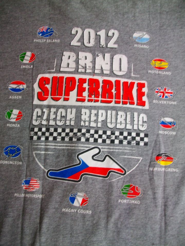 Tshirt  Brünn Brno Czech World Superbike 2012 Racing Motorrad L in Rodalben