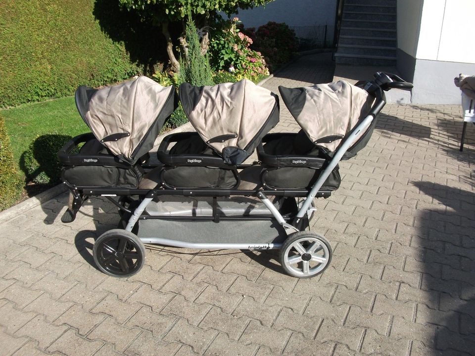 Geschwister Kinderwagen 3 Sitzer PEG Perego in Burgau