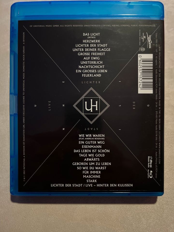 Unheilig - Lichter der Stadt - Live, Blu-ray Disc in Lilienthal