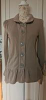 edc by Esprit Jacke  Pulli Sweat Gr. M taupe Volant Sachsen-Anhalt - Muldestausee Vorschau
