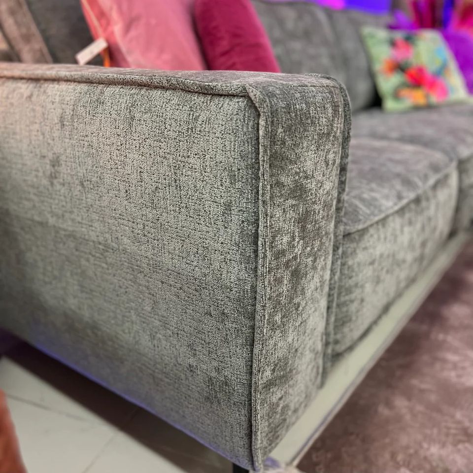 Ecksofa Akron - Boucle Grey - 256x154 cm in Bocholt