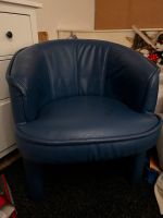 Bequemer Sessel Leder blau Kr. München - Unterschleißheim Vorschau