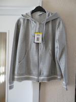 Sport- / Sweatjacke, grau/weiß, Gr. M Hessen - Hanau Vorschau