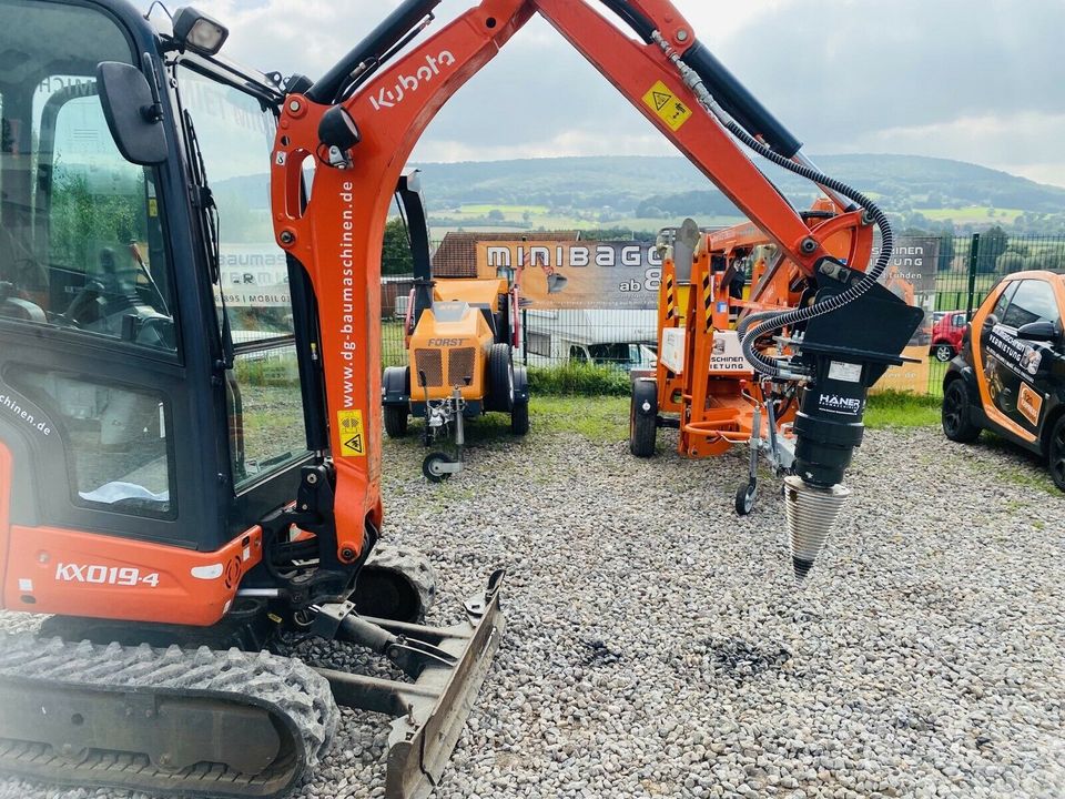 ✔ Kegelspalter Holzspalter Minibagger mieten leihen Vermieten in Rinteln