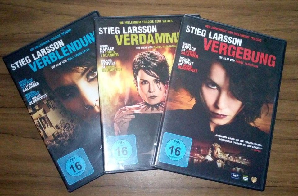 Stieg Larsson Trilogie DVD Set 5€ in Pfarrkirchen