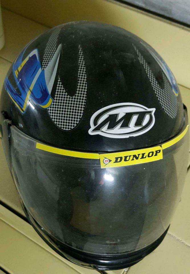 Motorradhelm Dunlop in schwarz in Nettetal