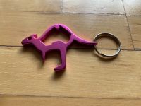 Känguru Schlüsselanhänger Australien Down Under pink rosa Metall Hessen - Biedenkopf Vorschau