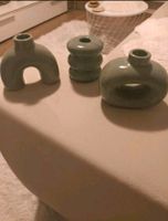 Kerzenhalter in keramik beige-braun und grün Bremen - Gröpelingen Vorschau