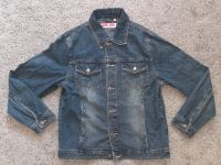 coole Jeansjacke Jacke Gr. 164 Jungen mit Rückenemblem BLAU Hessen - Seligenstadt Vorschau