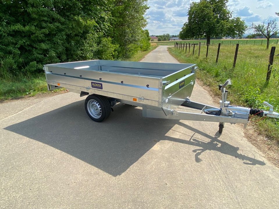 Neu Kloock-Trailer Hochlader1300 kg Anhänger 253x146x35cm Schacht in Zülpich