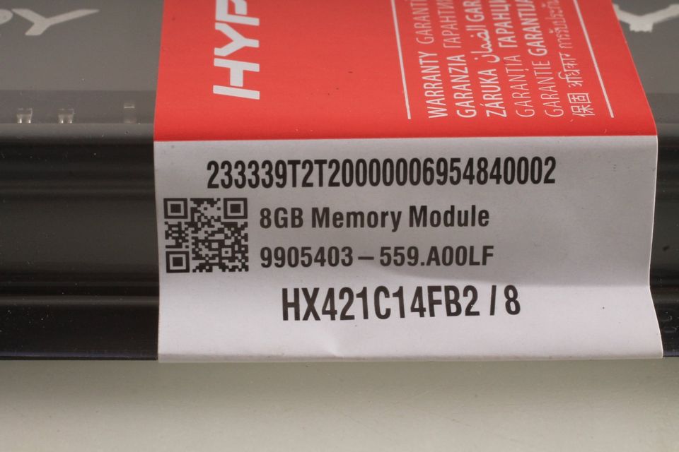 HyperX 2x RAM Speicher HyperX Fury 8GB DDR4 2400MHz CL16 HX424