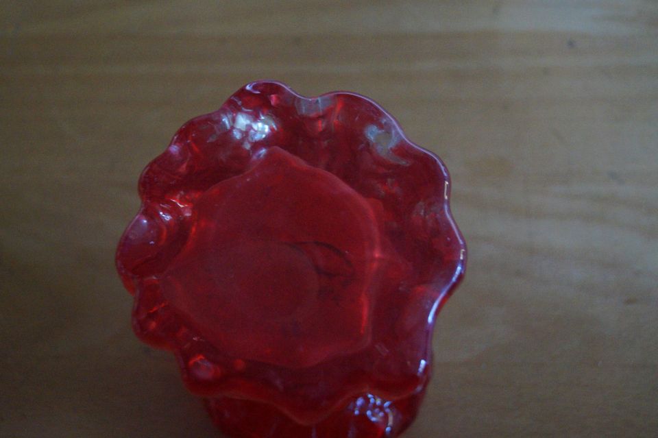 Vase Blockvase Glas Ingrid Walther Vintage Solifleur Zweigvase in Solingen