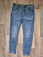 Jeans Hose Zara Gr. 42 blau destroyed Denim Skinny Jeans Gr. L Rostock - Hansaviertel Vorschau
