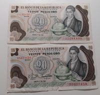 2×20 Pesos Oro Kolumbien Banknote Nordrhein-Westfalen - Bornheim Vorschau