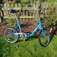 Klapprad 20 Zoll Fahrrad Klappfahrrad blau Retro Schleswig-Holstein - Itzehoe Vorschau