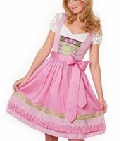 Krüger Madl Dirndl rosa mit grünen Akzenten GR 38 wie neu Thüringen - Themar Vorschau