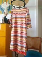 More & More Kleid rose bunt zickzack Gr.32 Hessen - Eltville Vorschau