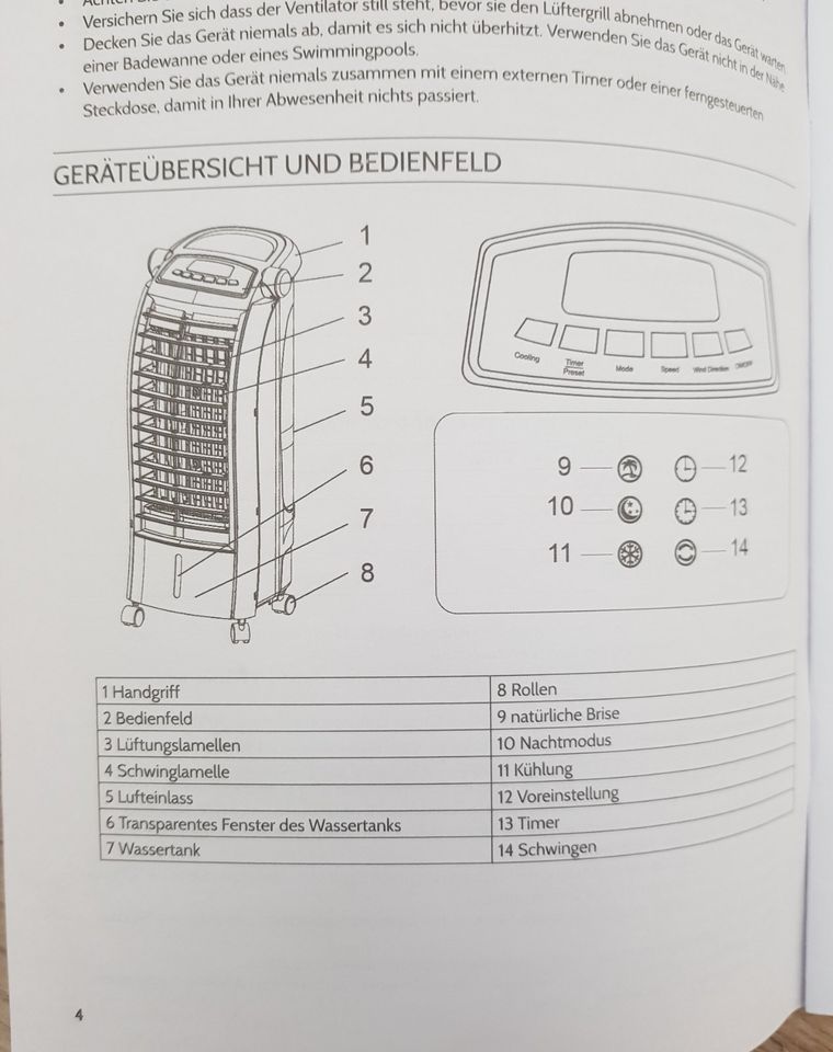 Klarstein Max Fresh Luftkühler / Luftbefeuchter / Ventilator in Emstek