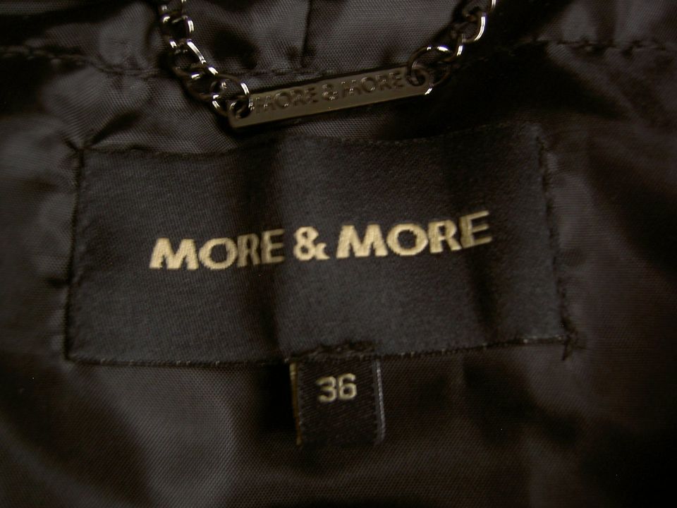 Mantel schwarz von more&more, Gr. 36, oversized, neu & ungetragen in Tittling