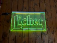 Leuchtreklame Licher Bier Schild Grün Bierwerbung Nordrhein-Westfalen - Welver Vorschau