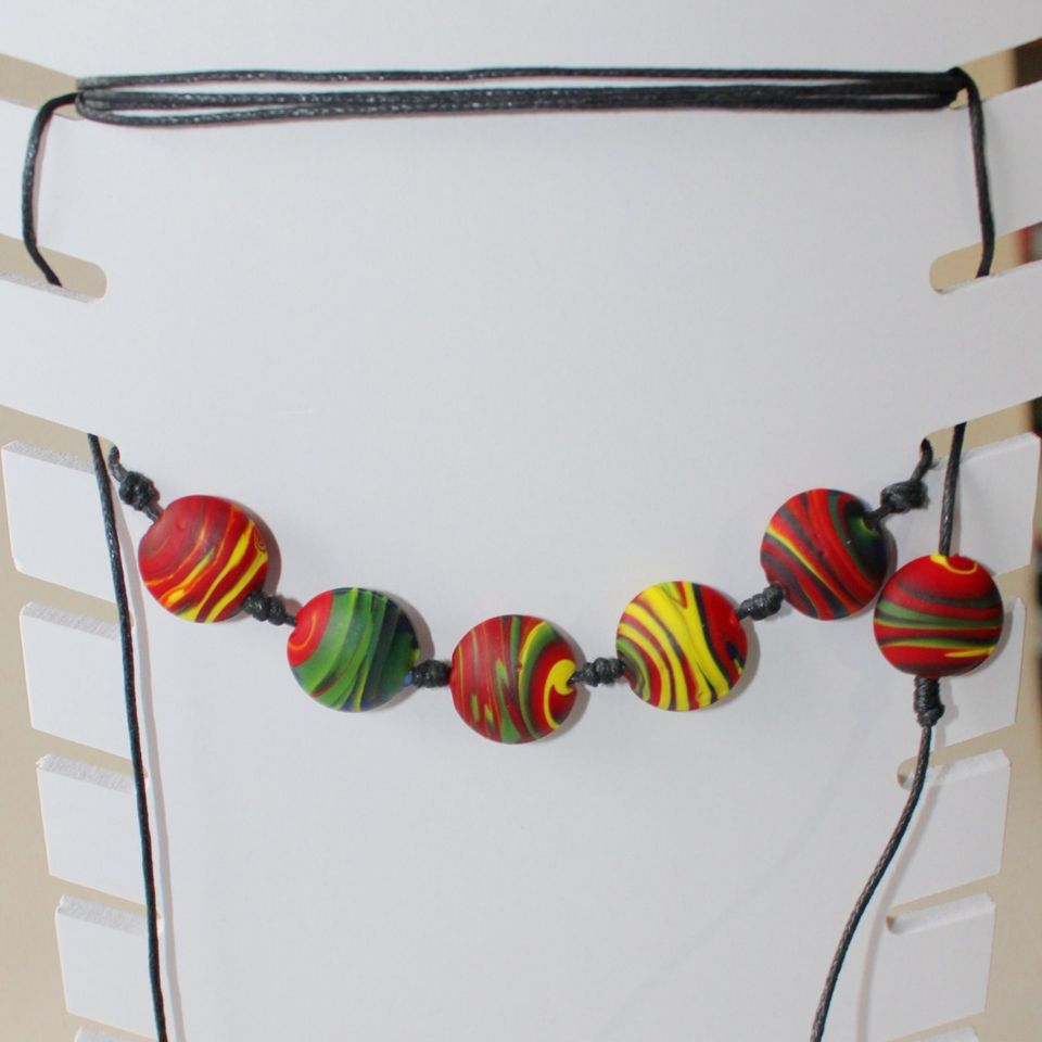 Halskette Wickelkette Unikat Handgemacht Glasperlen in Arnsberg
