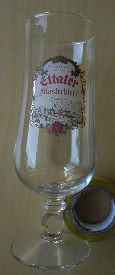 Bierglas Ettaler Klosterbiere, 1 Stück, Eichstrich 0,25 l; in Neustadt an der Weinstraße