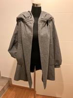 ZARA M Wolljacke Wollmantel mit Kapuze grau hochwertig Bayern - Hersbruck Vorschau
