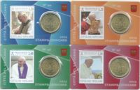 Vatikan 4x 50 cent Stamp&Coincards 2023 Rheinland-Pfalz - Bitburg Vorschau