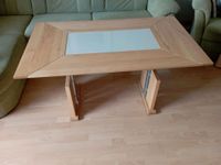 Couchtisch 120x70 cm Tisch mit Glaseinsatz höhenverstellbar Hessen - Burgwald Vorschau