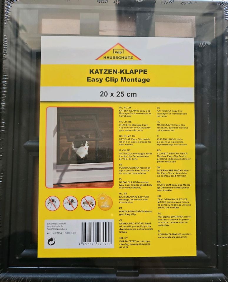 Katzenklappe für Schutzgitter, Fliegennetz, Balkontür in Berlin