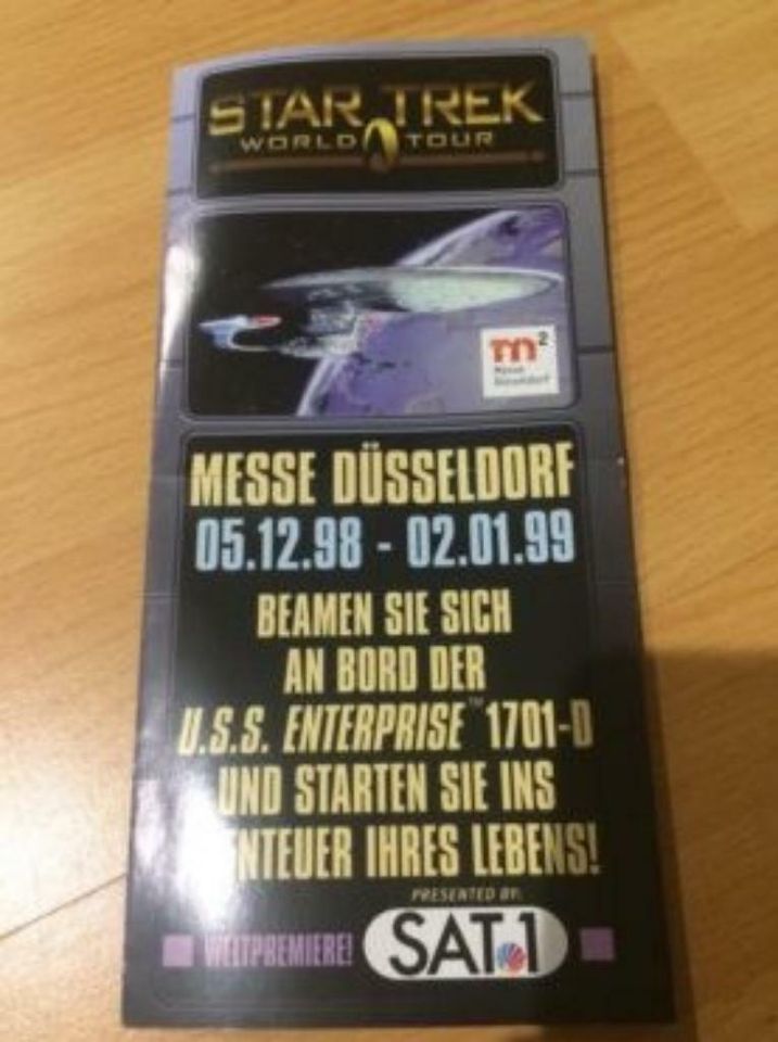 Star Trek World Tour Flyer Messe Düsseldorf Sat1 Broschüre in Miltach
