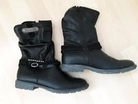 Schwarze schmale S.Oliver Stiefel mit Innenfutter Niedersachsen - Peine Vorschau