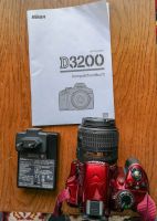 Nikon D3200 24 MP Spiegelreflexkamera mit Objektiv zu verkaufen Niedersachsen - Hermannsburg Vorschau