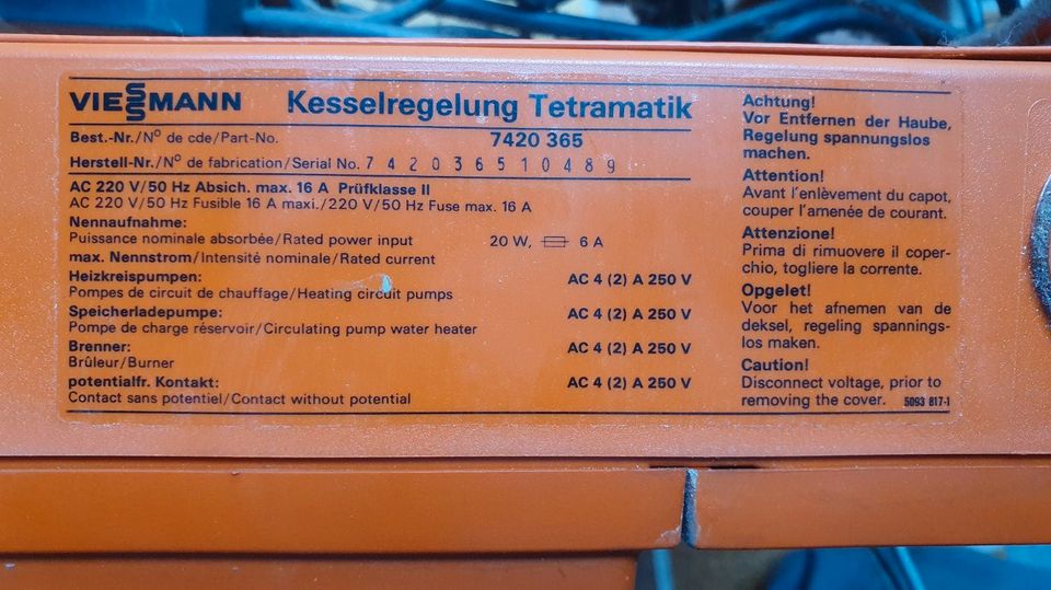 VIESSMANN Tetramatik 7420 365 mit Digitalschaltuhr in Dreieich