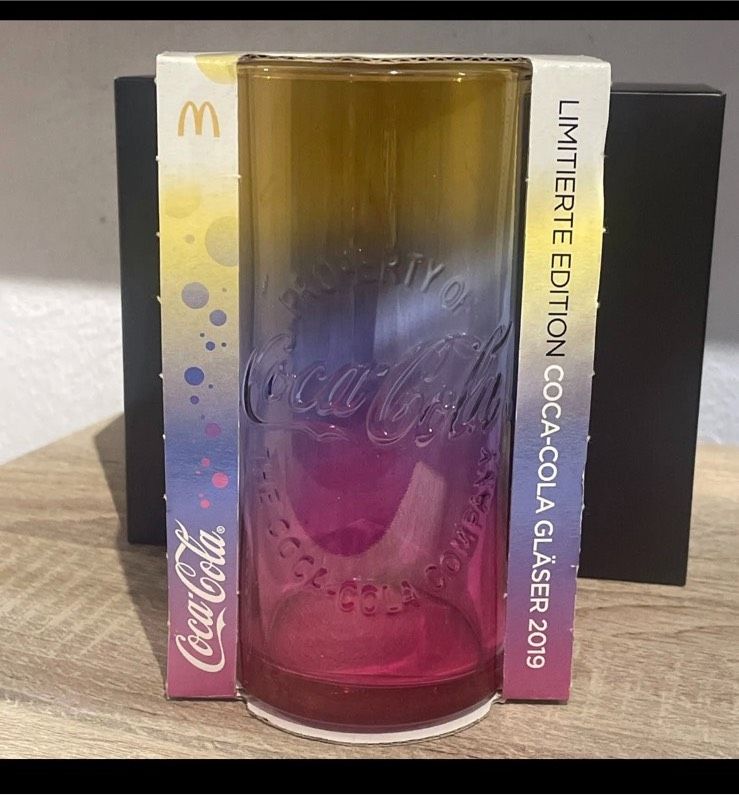 Mc Donald’s Coca Cola Glas Regenbogen 2019 Limited Edition NEU OV in Grebenhain